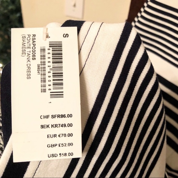 American Apparel Ponte Striped Tank Dress - Picture 5 of 5